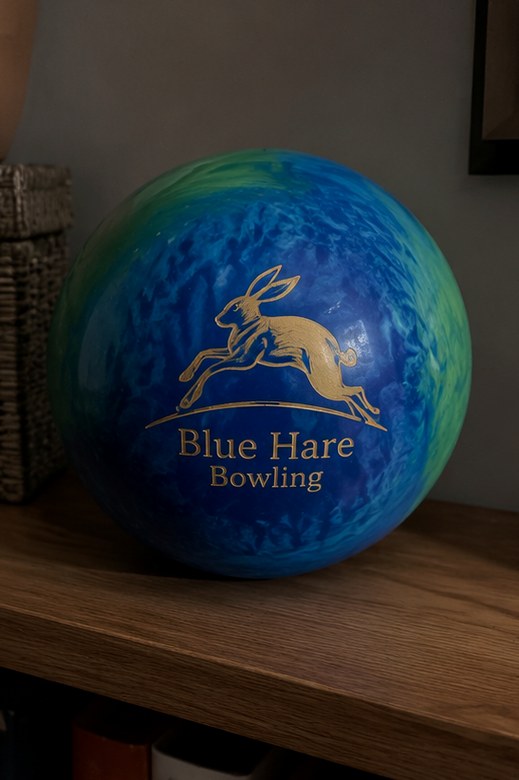 Bowling balls with logo — customer photo