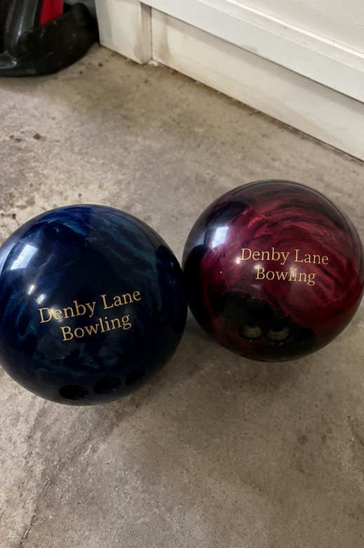 Custom bowling balls — customer photo
