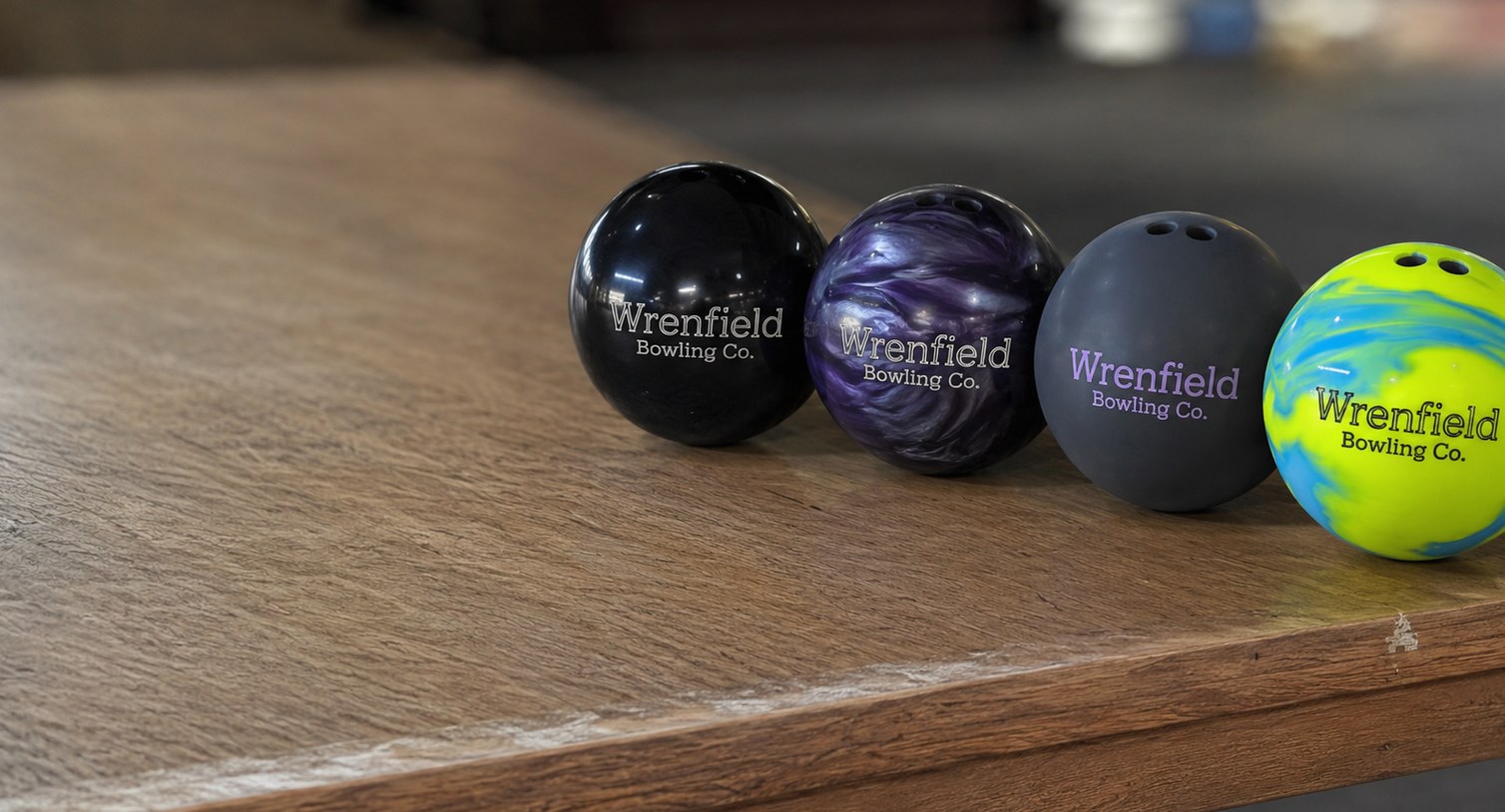 Custom printed bowling balls with logo