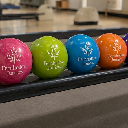 Customized bowling balls for corporate and promotions