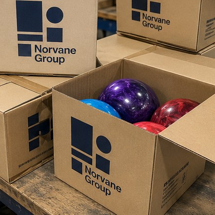 Customized bowling balls for universities and leisure venues